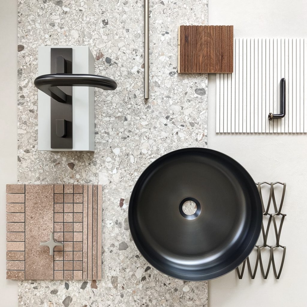 Ristrutturazione bagno idee - palette materiali