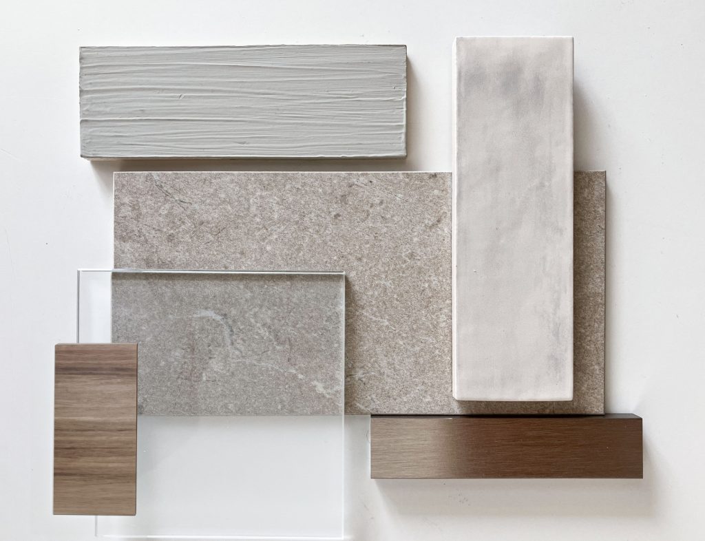 moodboard di materiali